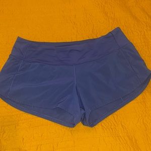 Lululemon Royal Blue Speed Up Athletic Shorts 2 1/2 inch- size 6